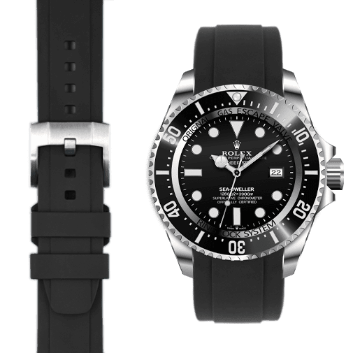 Rolex deepsea with rubber strap on sale