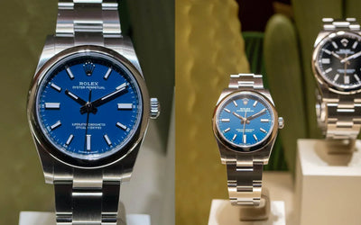 Did You Catch These New Rolex Oyster Perpetuals in Black and Blue?