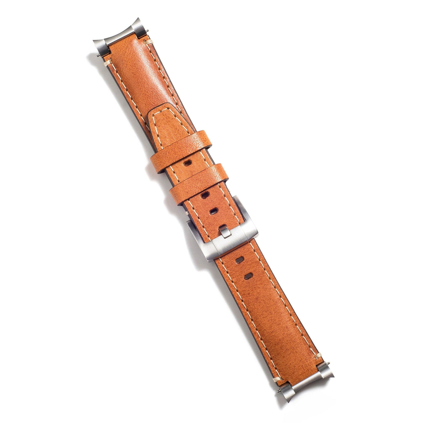 Tan Leather / Silver Buckle