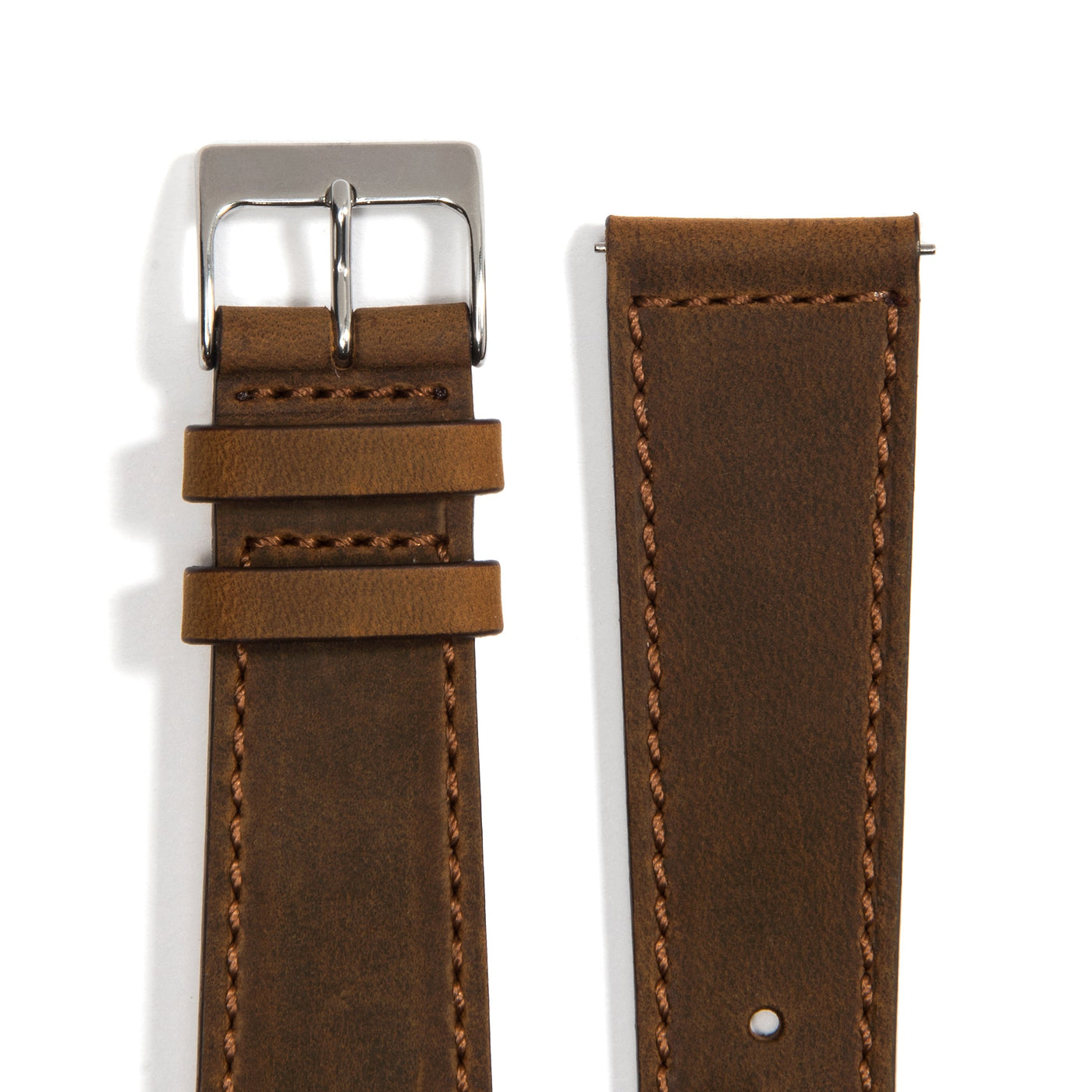 Camel Leather Universal Watch Strap buckle