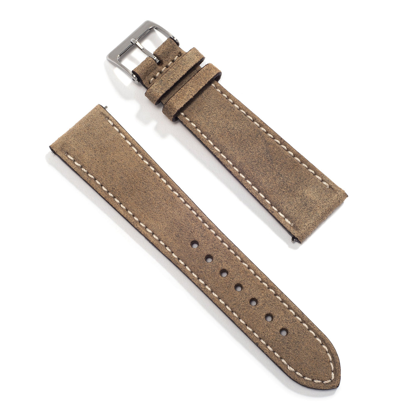 Taupe Leather Universal Watch Strap