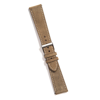 Taupe Leather Universal Watch Strap