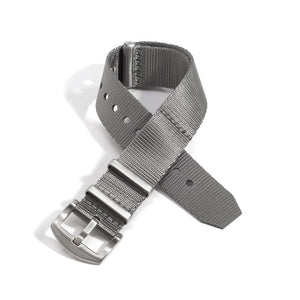 Gray Nylon Watch Band NATO-style