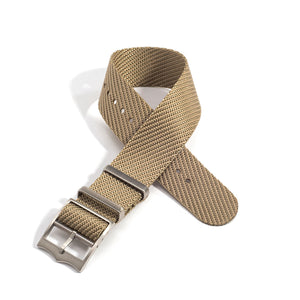 Khaki Single Pass Nylon Watch Band