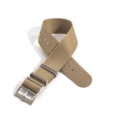 Khaki Single Pass Nylon Watch Band