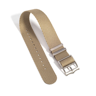 Khaki Single Pass Nylon Watch Band