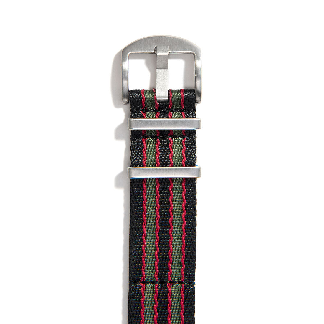 Vintage Bond Black Nylon Watch Band buckle