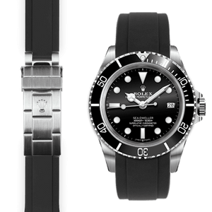 Single Deployant Black Strap for Sea-Dweller